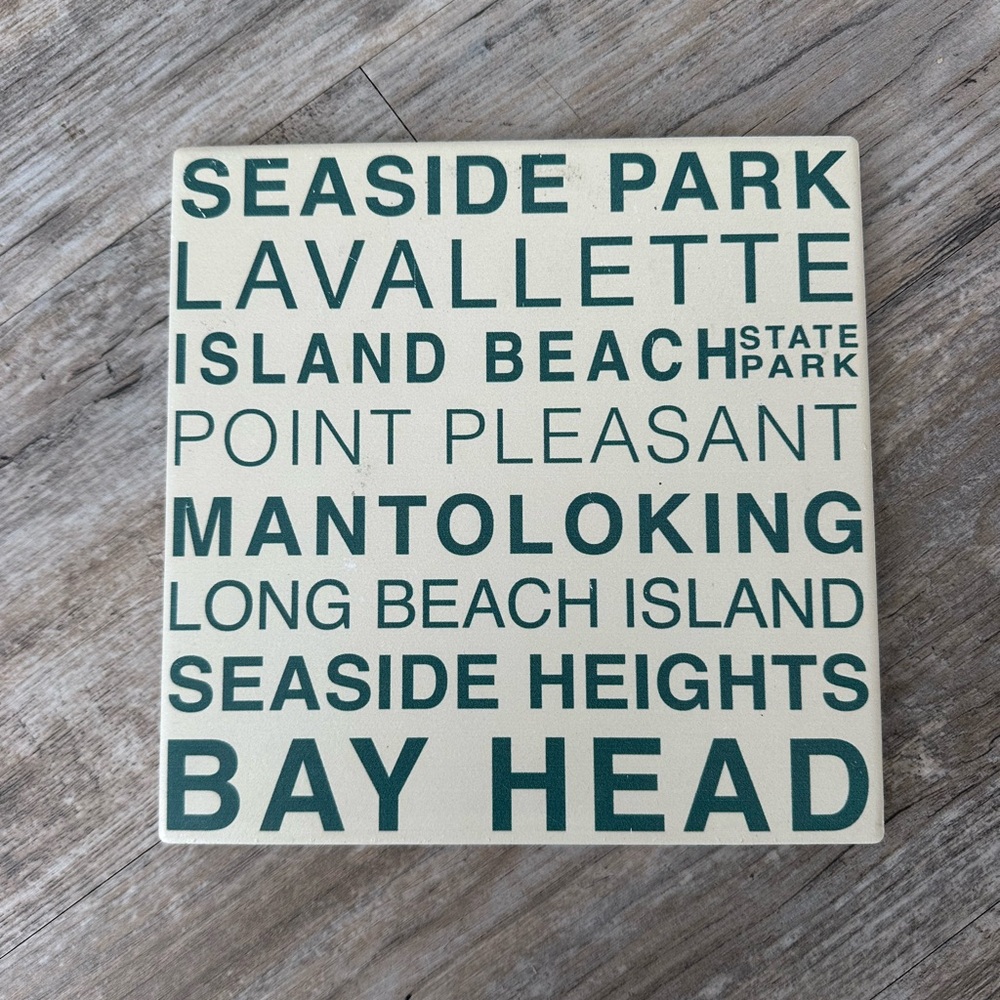 Jersey Shore Beaches Decorative Tile